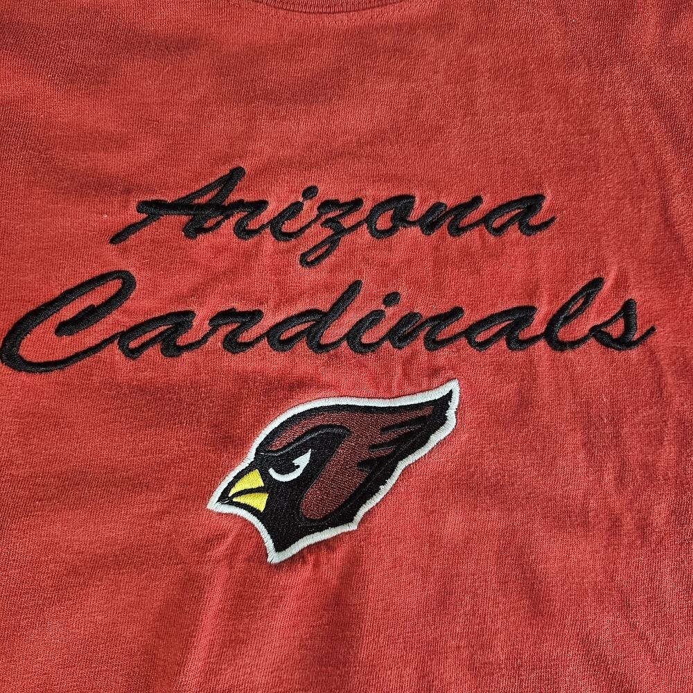 Arizona Cardinals Shirt Mens XL Red NFL Football Embroidered Tee Hanes Beefy-T - Picture 2 of 12